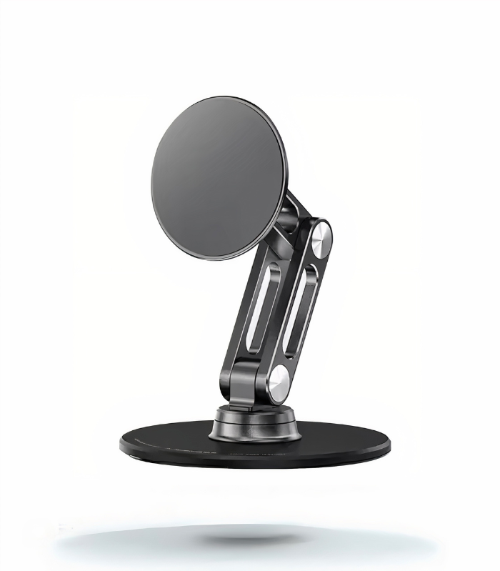Support Magnétique Rotatif 360° – Design Métal Compact et Polyvalent