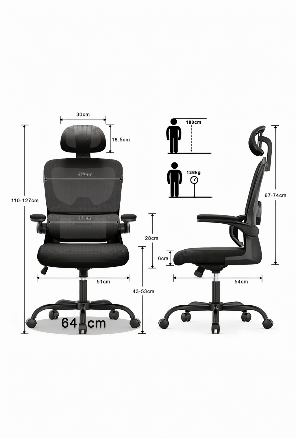 ErgoNet Lite – Chaise Ergonomique Design en Maille
