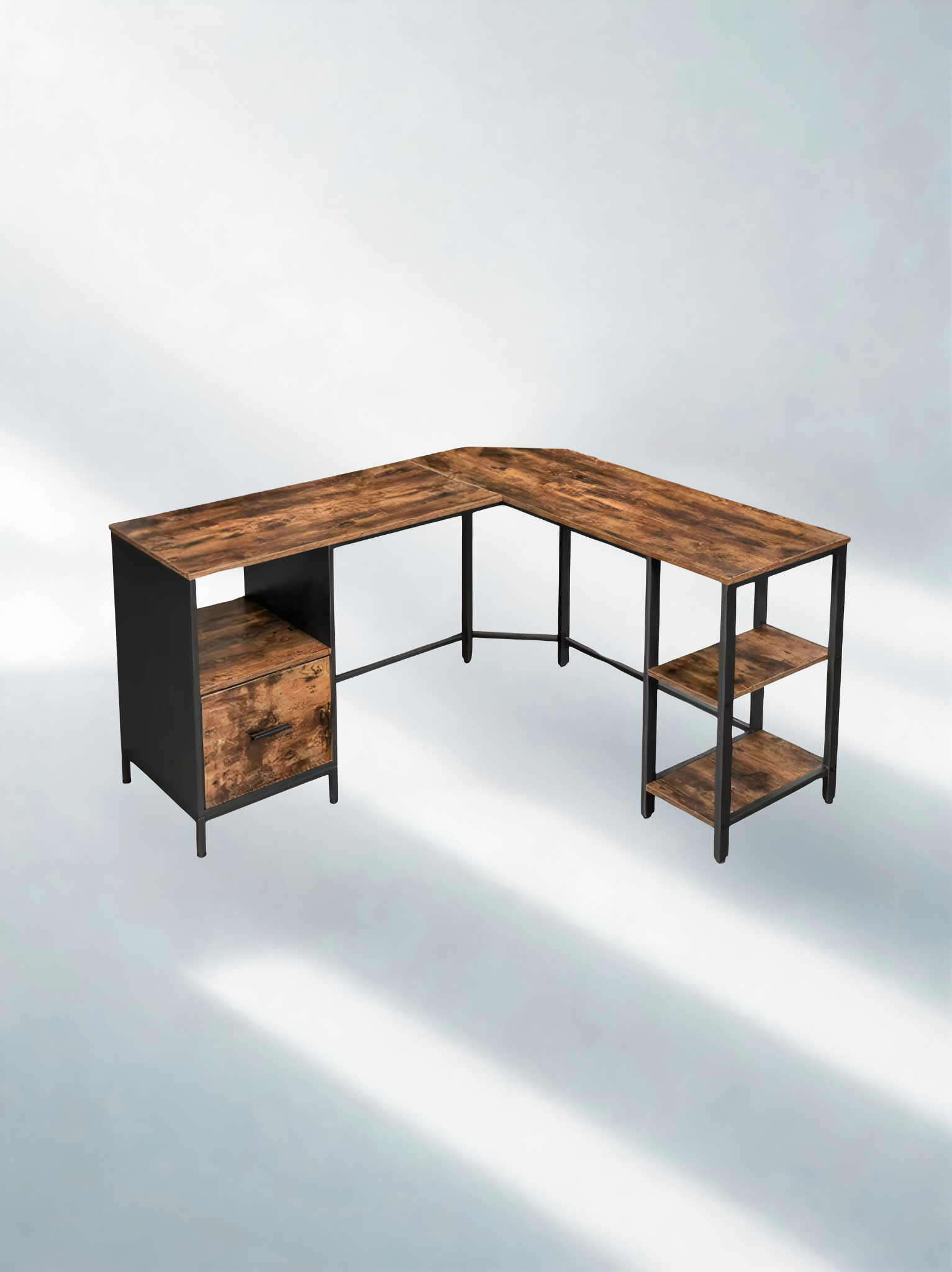 ErgoFlow DualSpace – Bureau d’Angle Ergonomique -  Spacieux & Fonctionnel