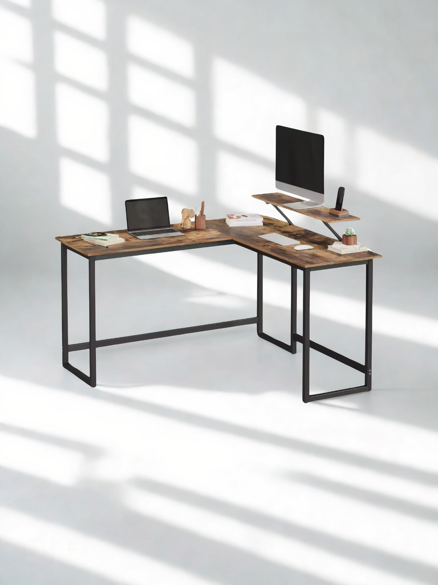ErgoFlow Corner – Bureau d’Angle Ergonomique et Moderne