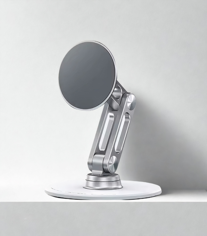 Support Magnétique Rotatif 360° – Design Métal Compact et Polyvalent