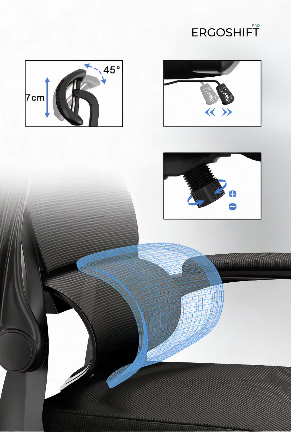 ErgoNet Lite – Chaise Ergonomique Design en Maille