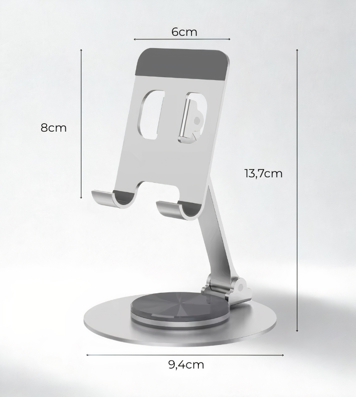 Support de téléphone portable et tablette de bureau rotatif 360°