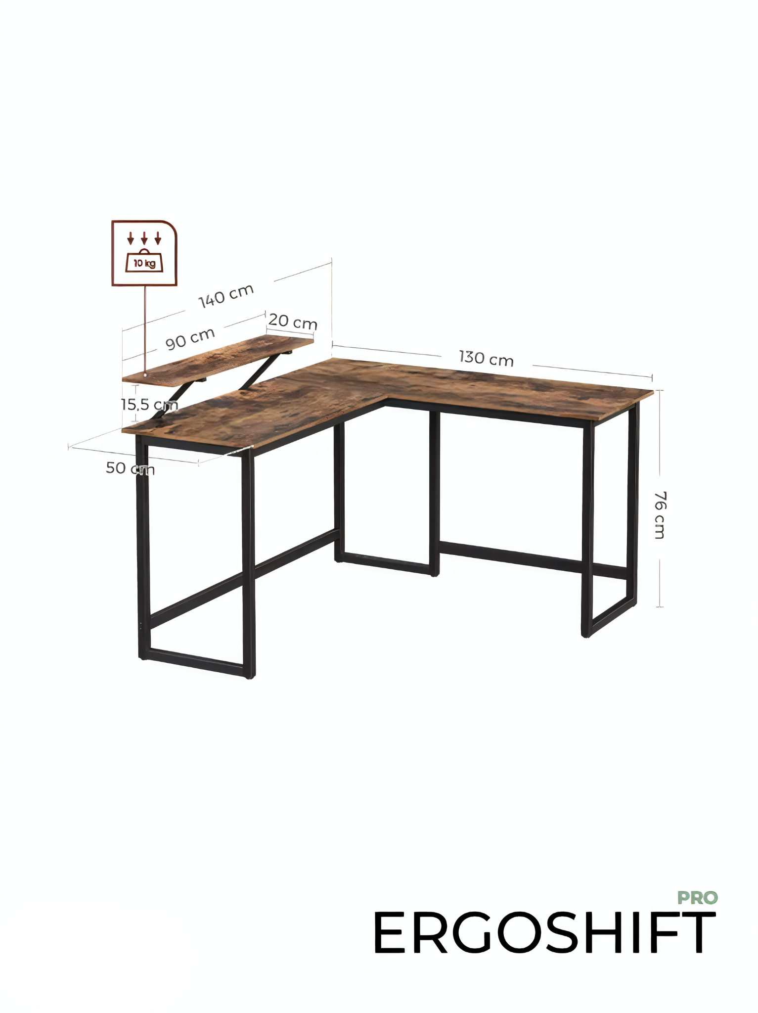 ErgoFlow Corner – Bureau d’Angle Ergonomique et Moderne