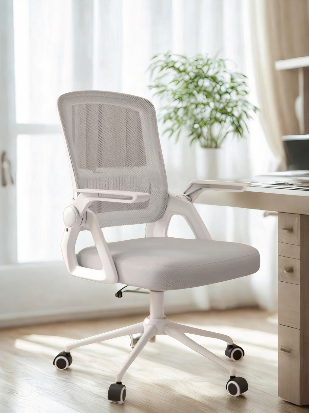 Chaise ergonomique sans appui-tête – Ergolite Pure – Réglable, dossier maille – Noir