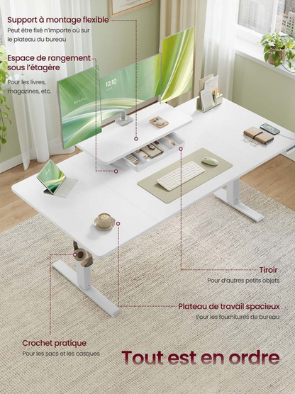 Bureau assis debout électrique - Ergoflow Lift