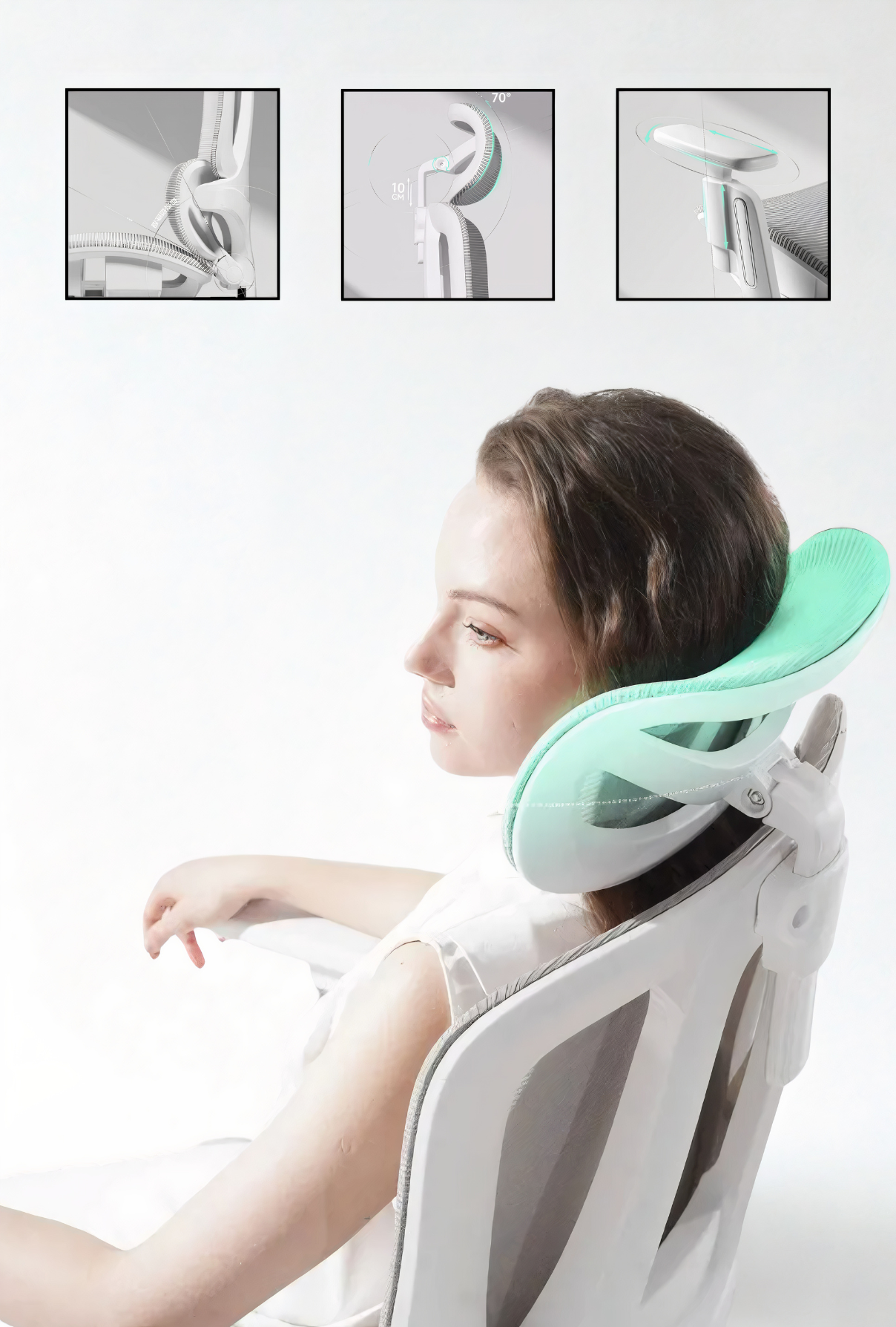 ErgoNet X – Chaise de Bureau Ergonomique Maille Premium avec Soutien Postural et Inclinaison