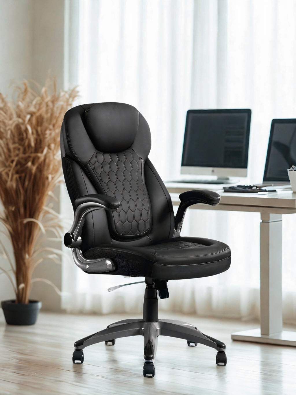 Chaise de bureau ErgoFlex – Ergonomique, dossier rembourré