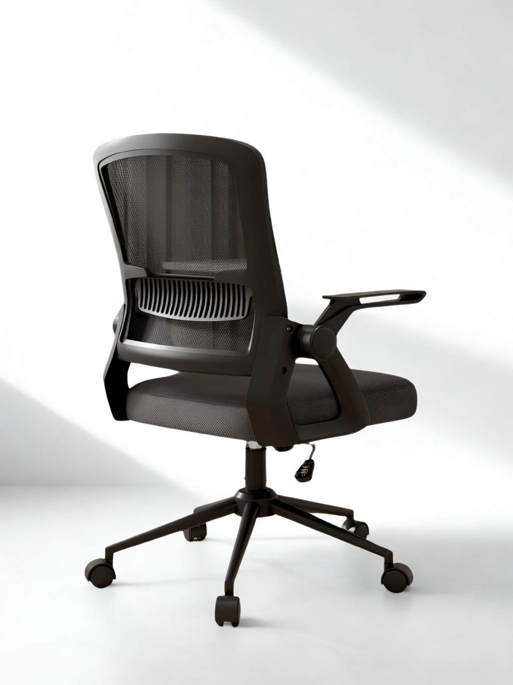 Chaise ergonomique sans appui-tête – Ergolite Pure – Réglable, dossier maille – Noir