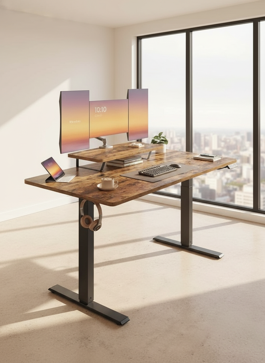 Bureau assis debout électrique - Ergoflow Lift