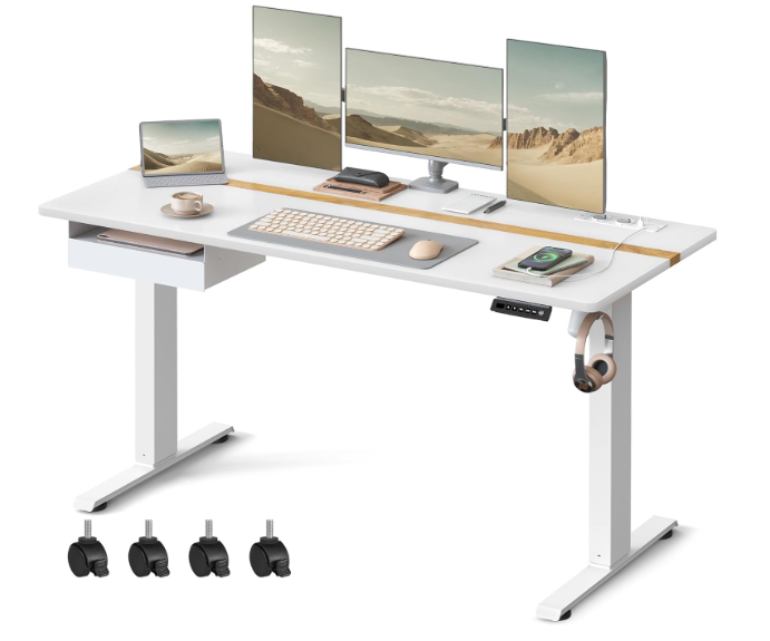 Bureau assis debout électrique - 160 cm x 70 cm – Performance ErgoFlow Pro
