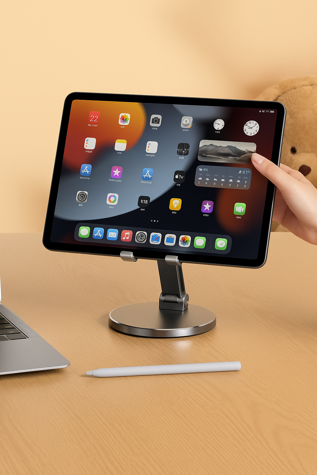 Support de téléphone portable et tablette de bureau rotatif 360°