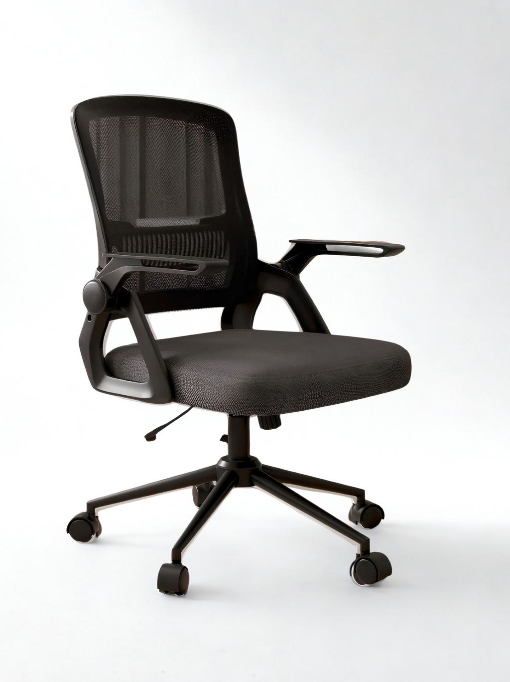 Chaise ergonomique sans appui-tête – Ergolite Pure – Réglable, dossier maille – Noir