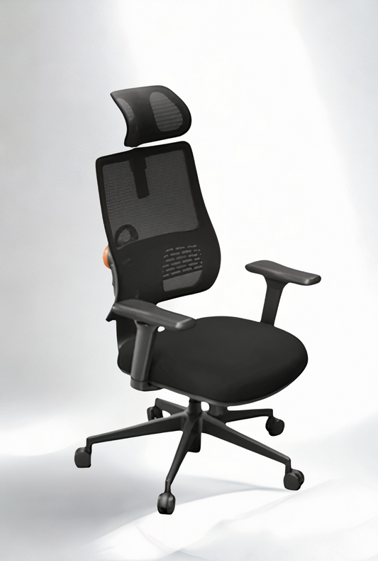 Chaise Ergonomique en maille avec Soutien Lombaire - ErgoNet Air