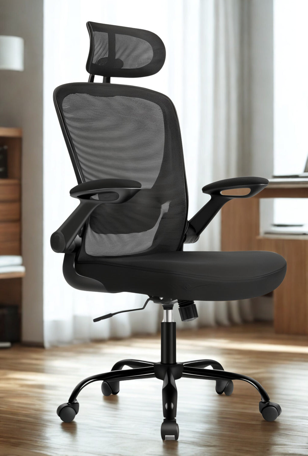 Chaise de bureau ergonomique avec appui-tête – Ergolite Pro – Dossier maille respirante